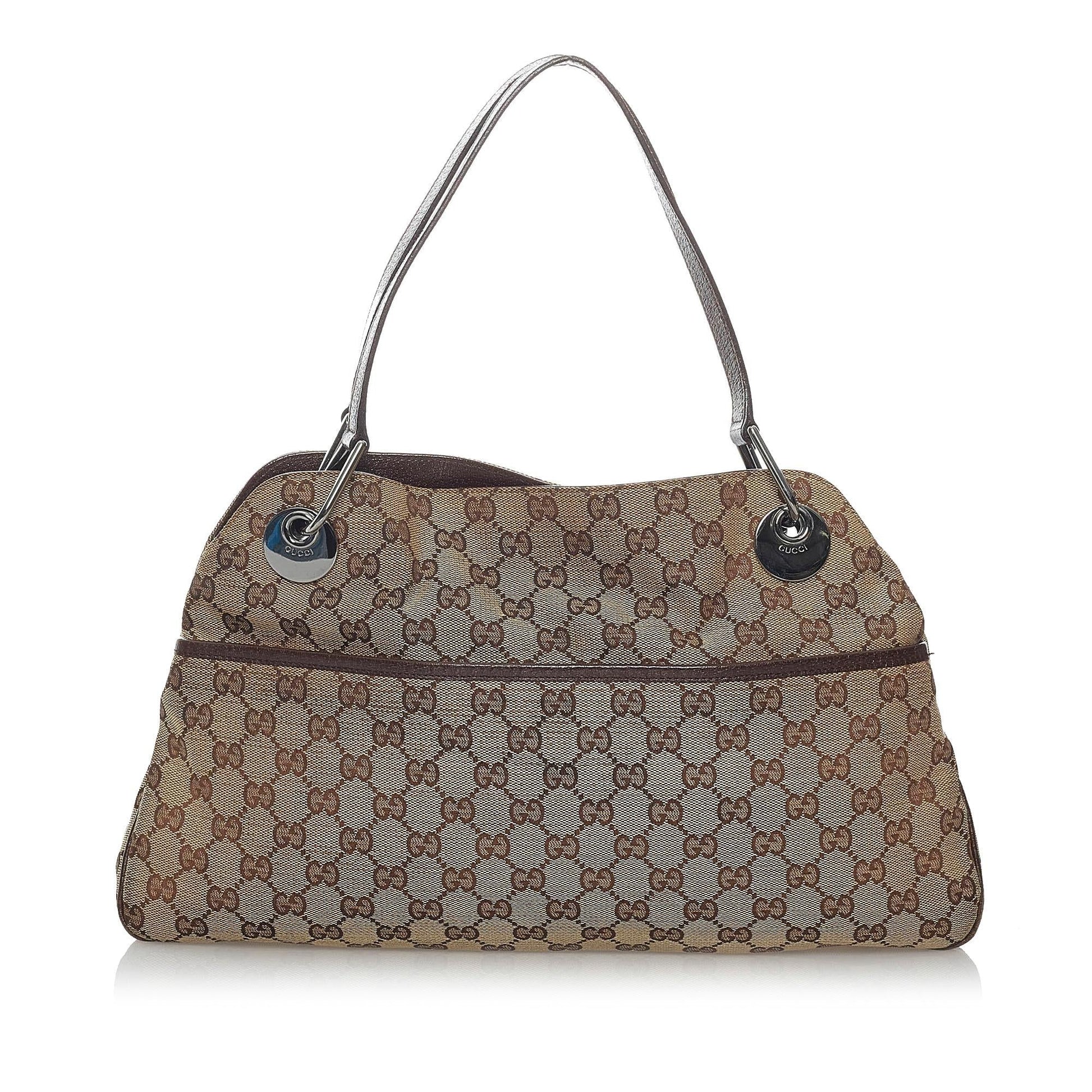 Gucci Canvas Shoulder Bag