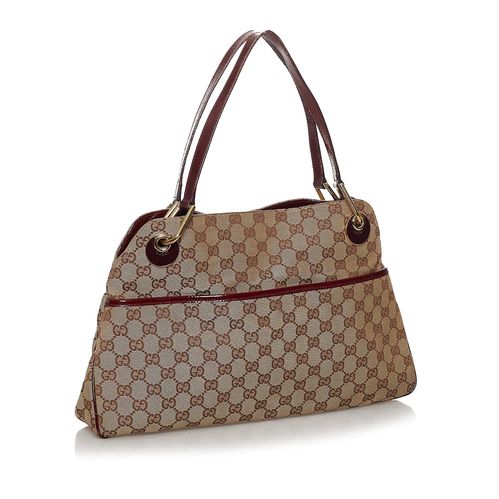 Gucci Canvas Shoulder Bag