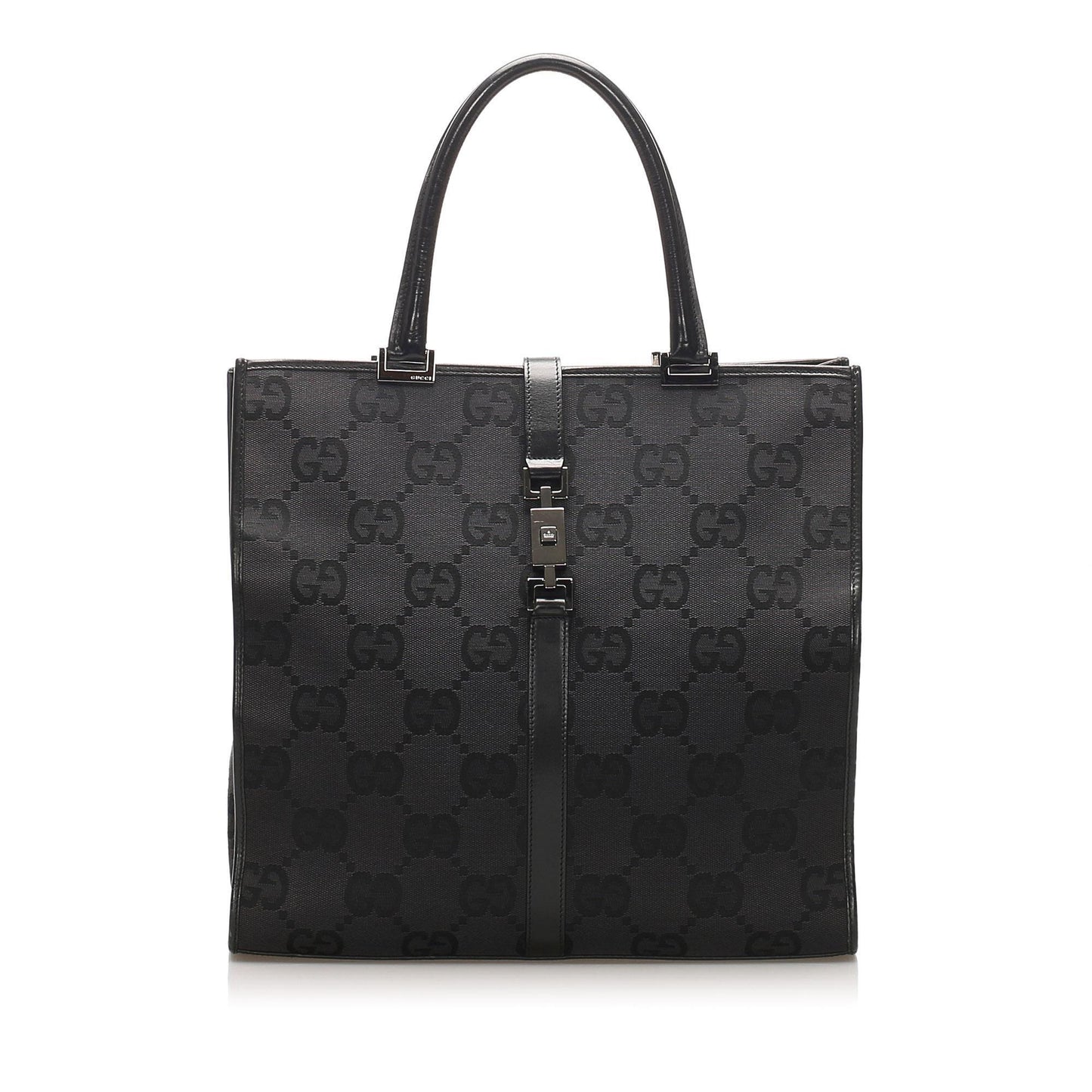 Gucci Leather Canvas Tote