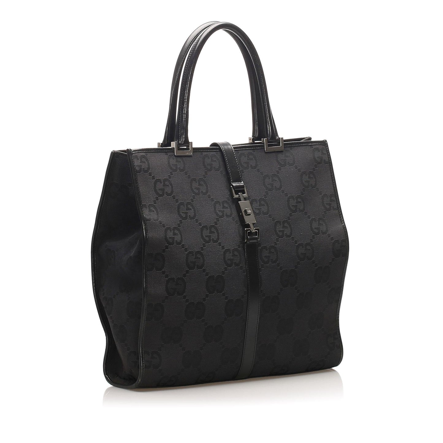 Gucci Leather Canvas Tote