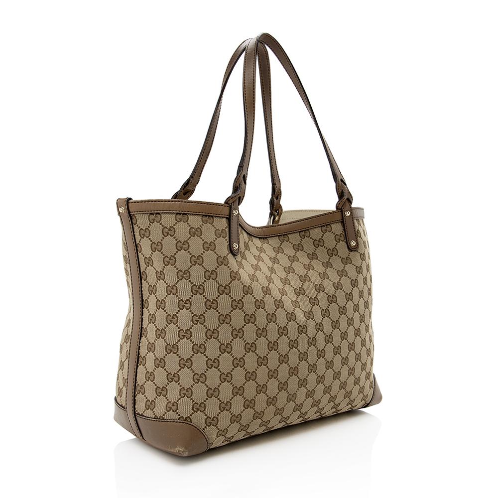 Gucci Canvas Monogram Tote Style 60