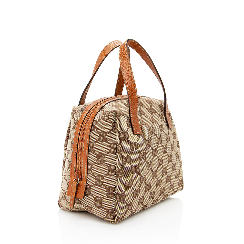 Gucci Leather Canvas Satchel Style 1