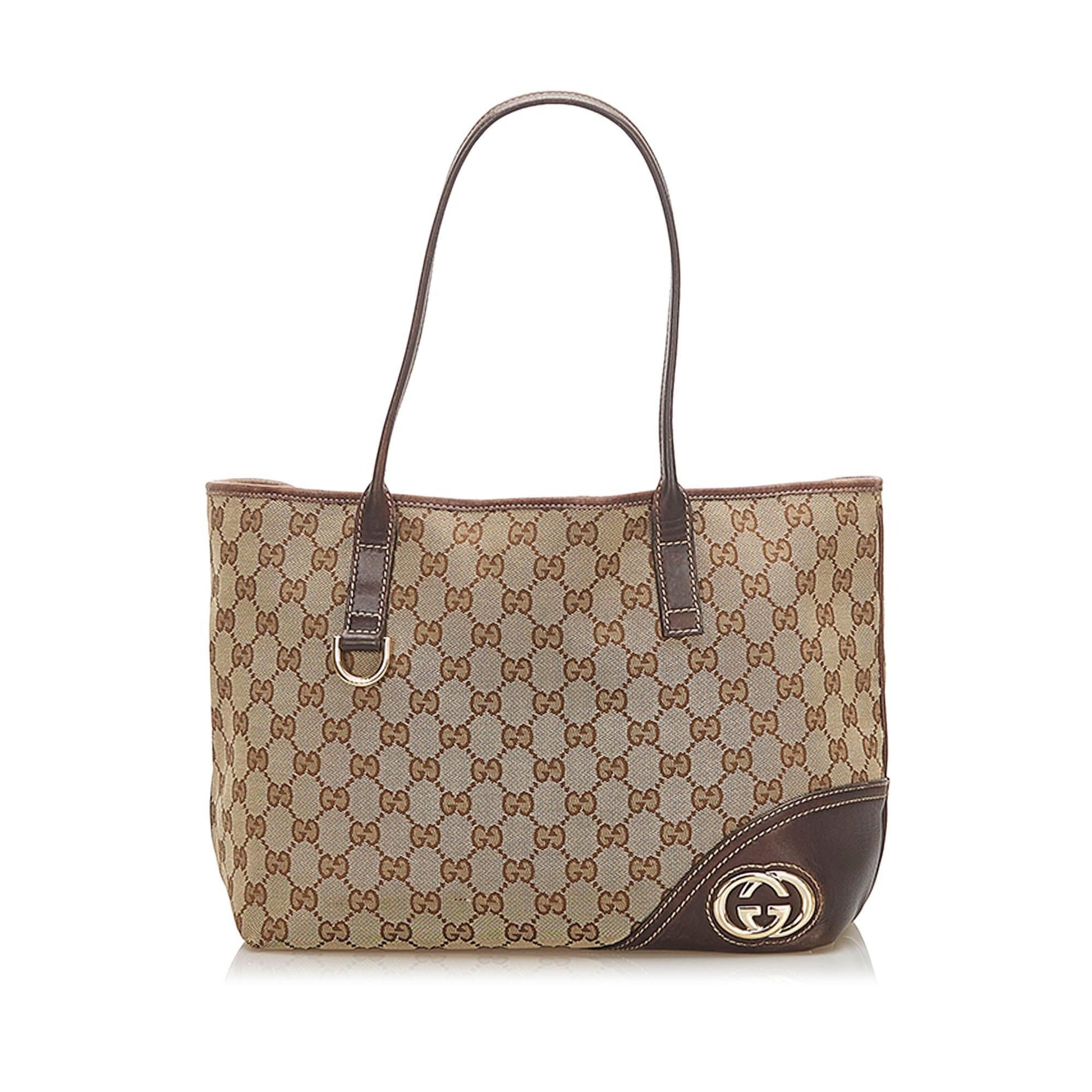 Gucci Monogram Canvas Tote