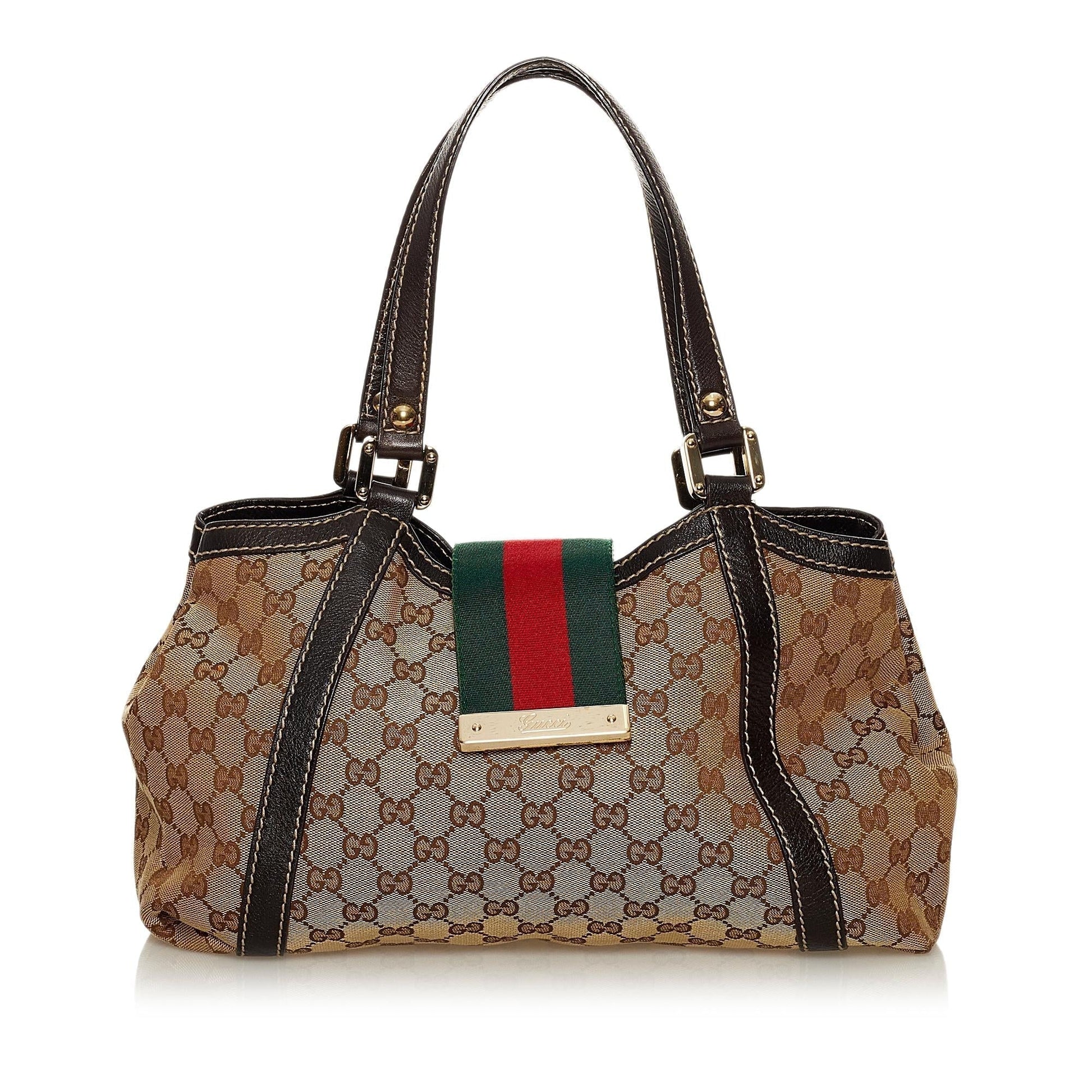 Gucci Web Canvas Tote Style 3