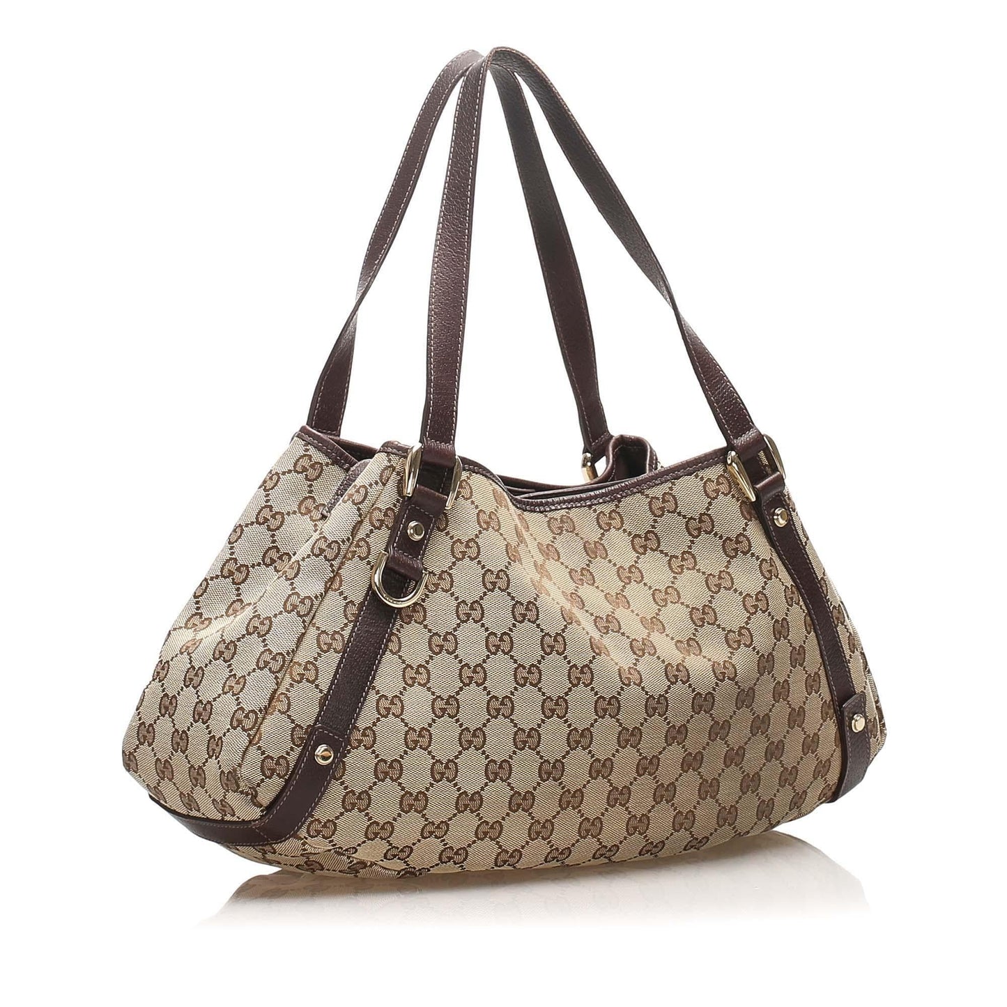 Gucci Leather Canvas Tote
