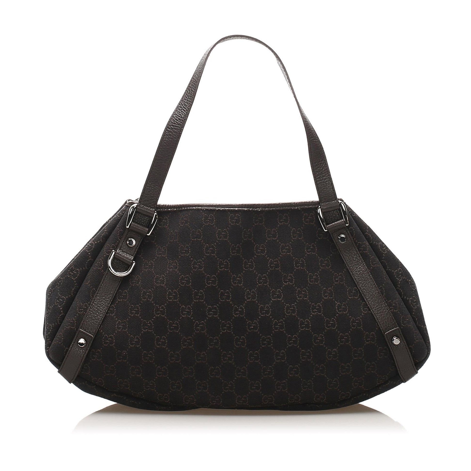 Gucci Leather Canvas Tote