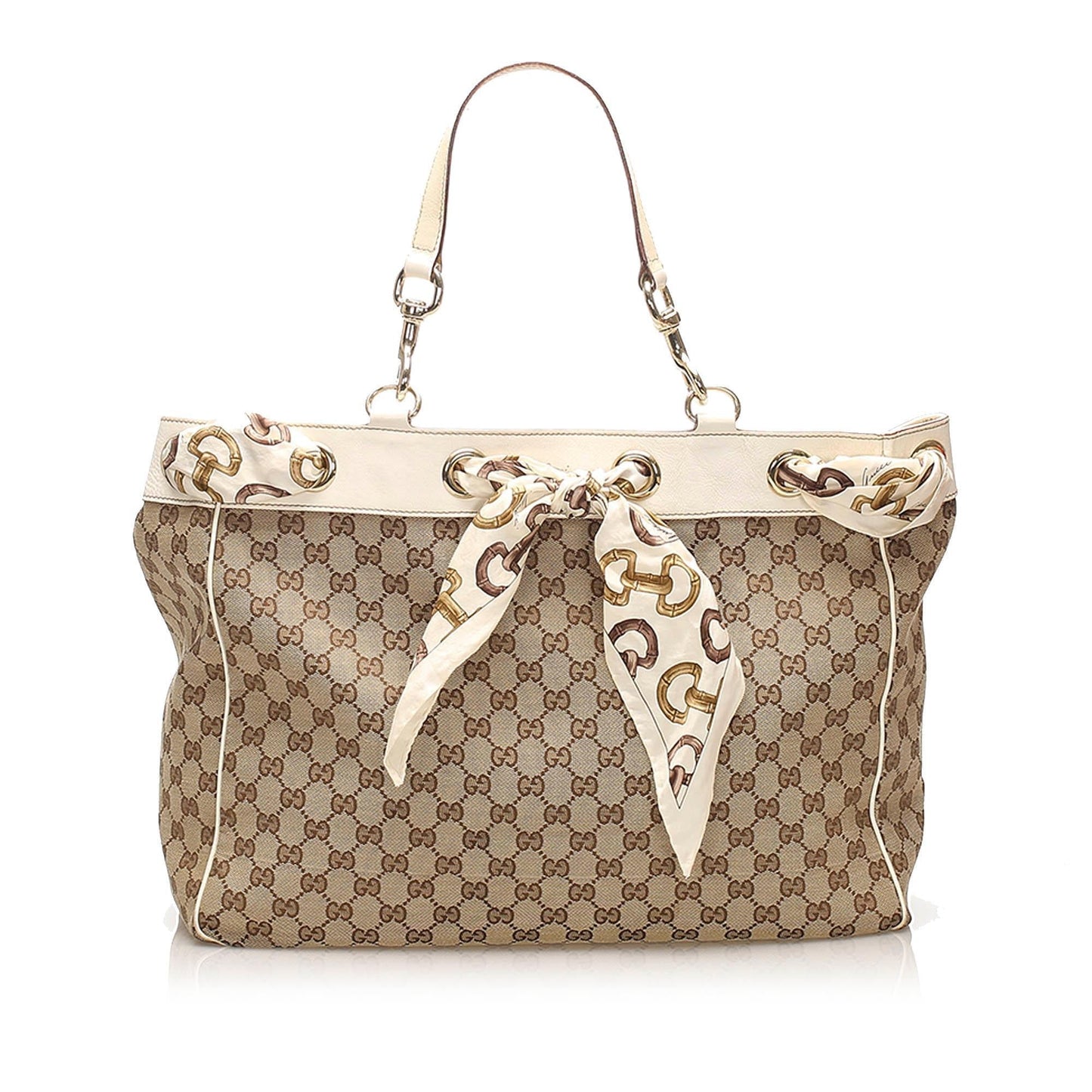Gucci Leather Canvas Tote Style 5