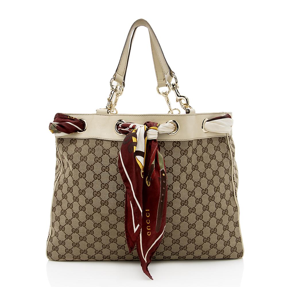 Gucci Monogram Canvas Tote