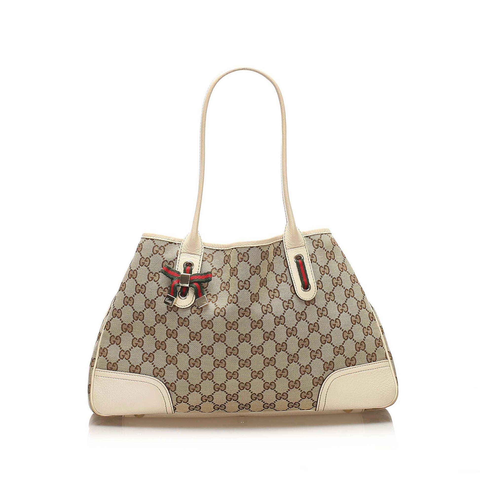 Gucci Leather Canvas Tote