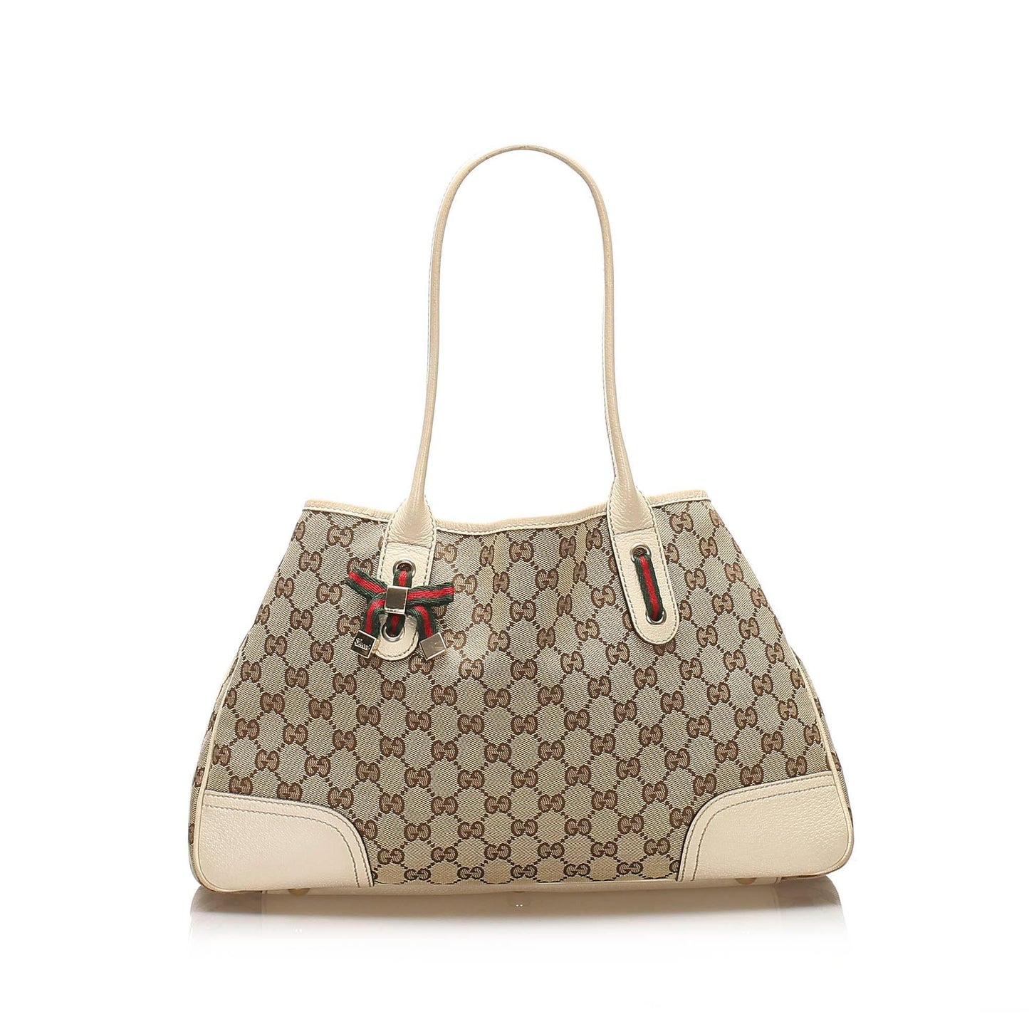 Gucci Princy Leather Canvas Tote Style 1