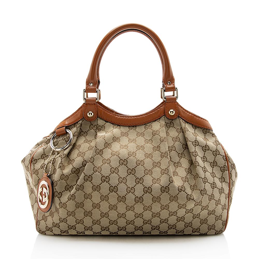 Gucci Monogram Canvas Tote