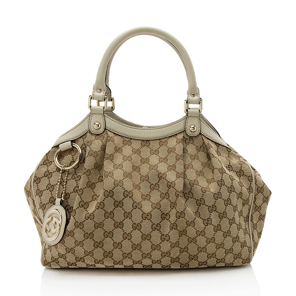 Gucci Monogram Canvas Tote