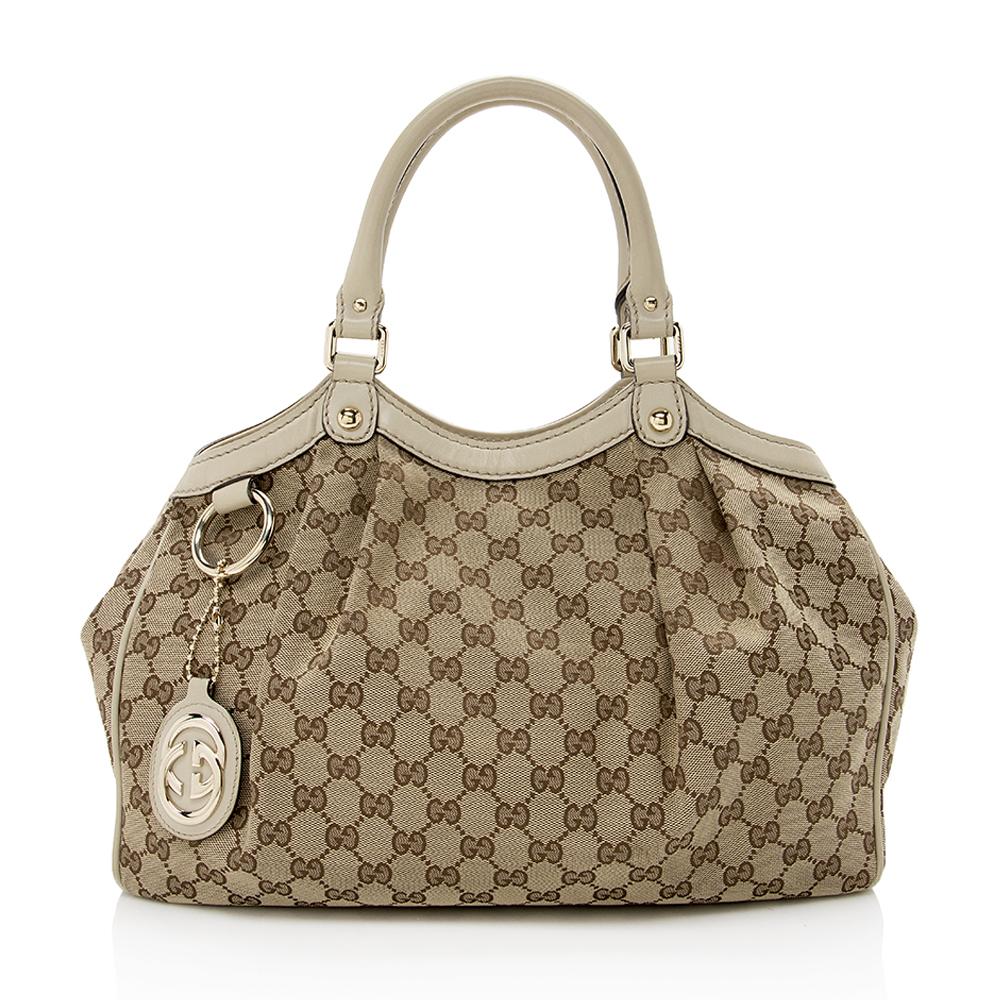 Gucci Monogram Canvas Tote