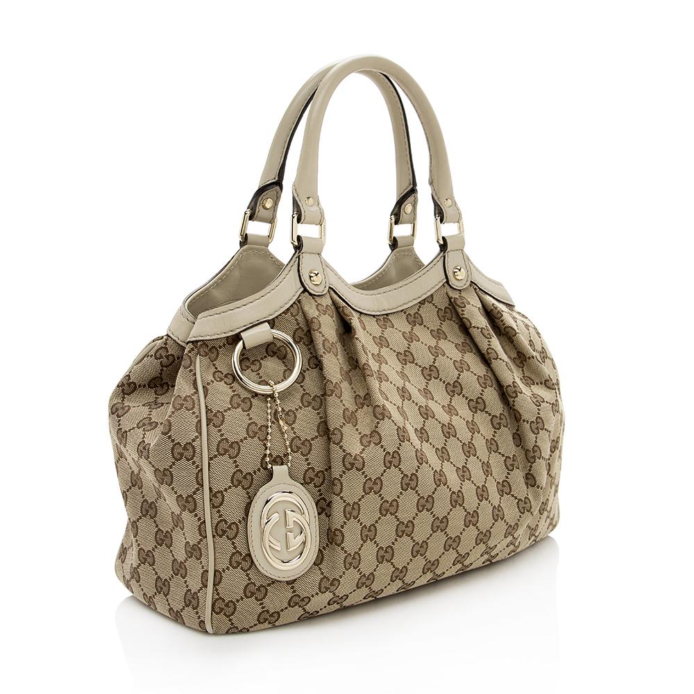 Gucci Monogram Canvas Tote