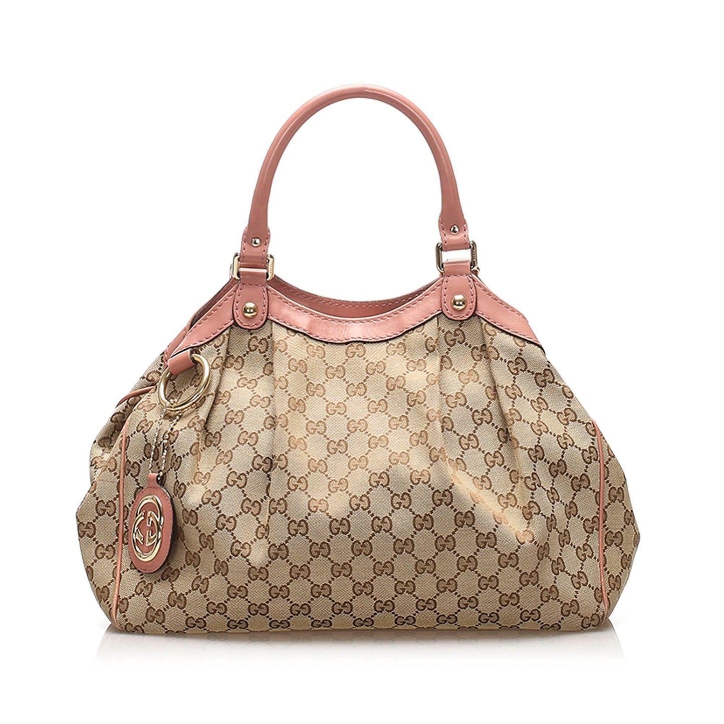 Gucci Leather Canvas Tote