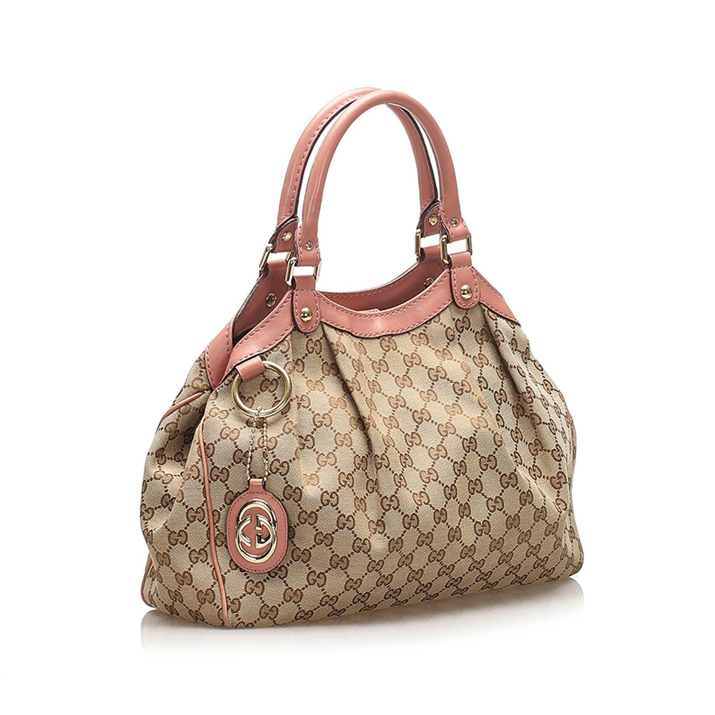 Gucci Leather Canvas Tote