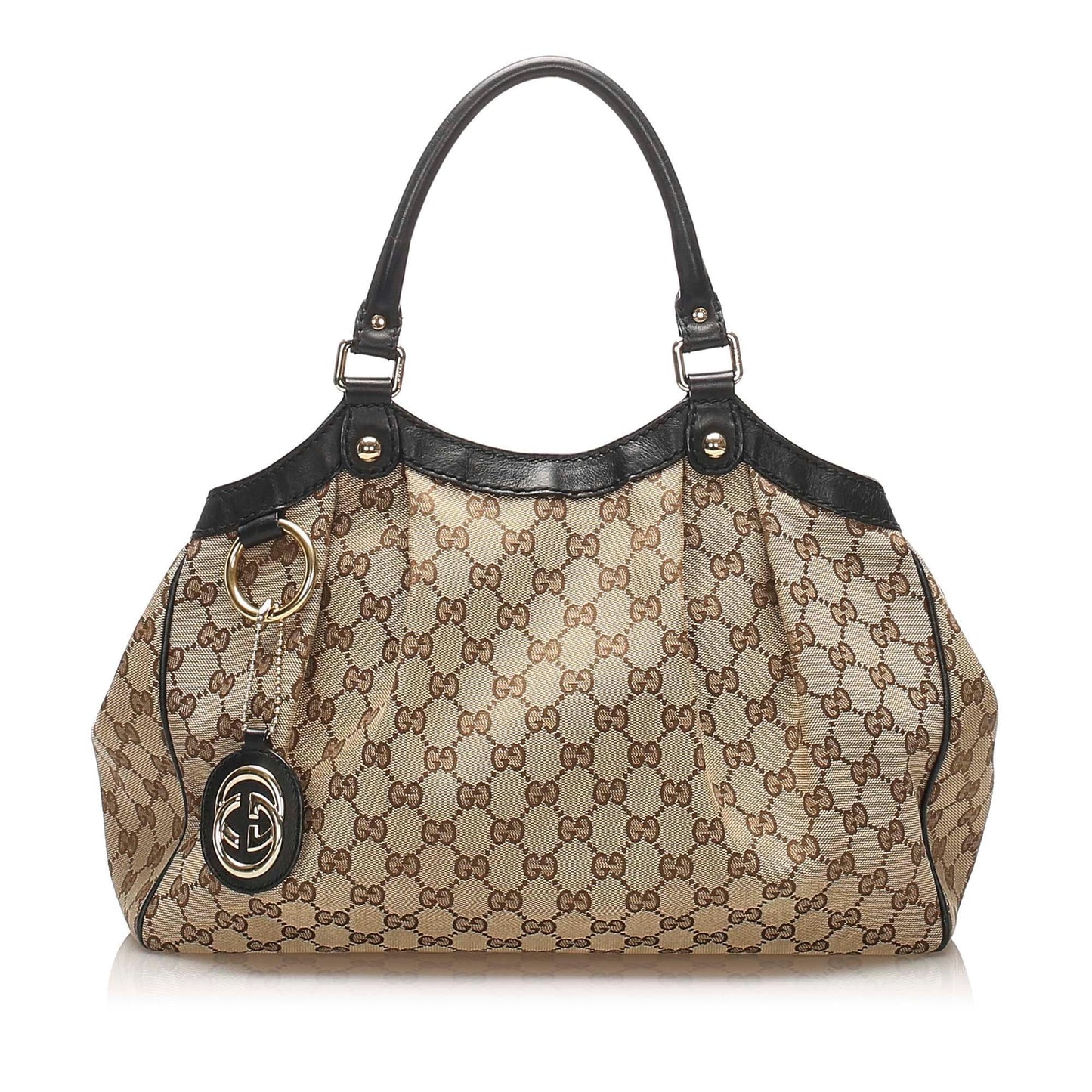 Gucci Leather Canvas Tote