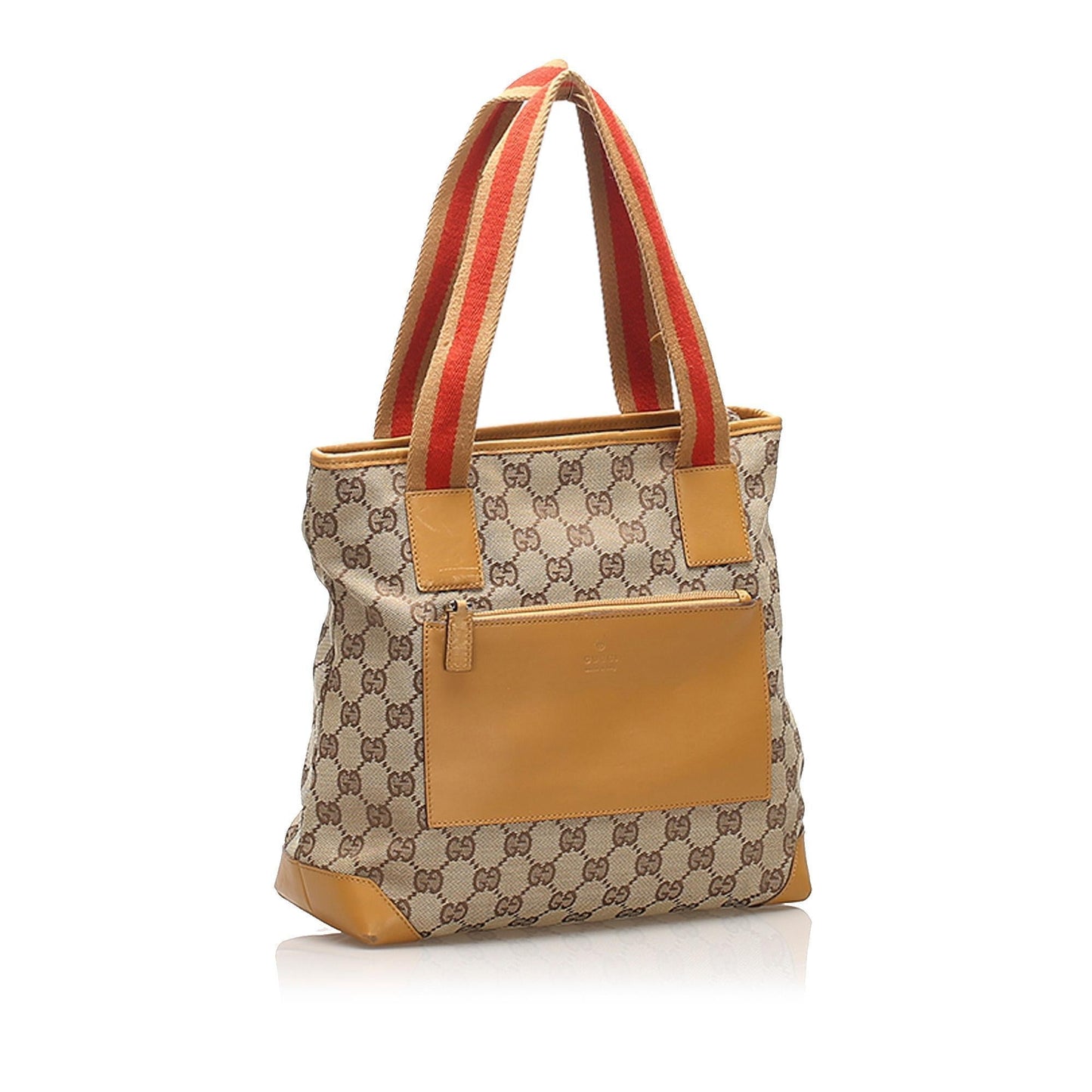 Gucci Leather Canvas Tote