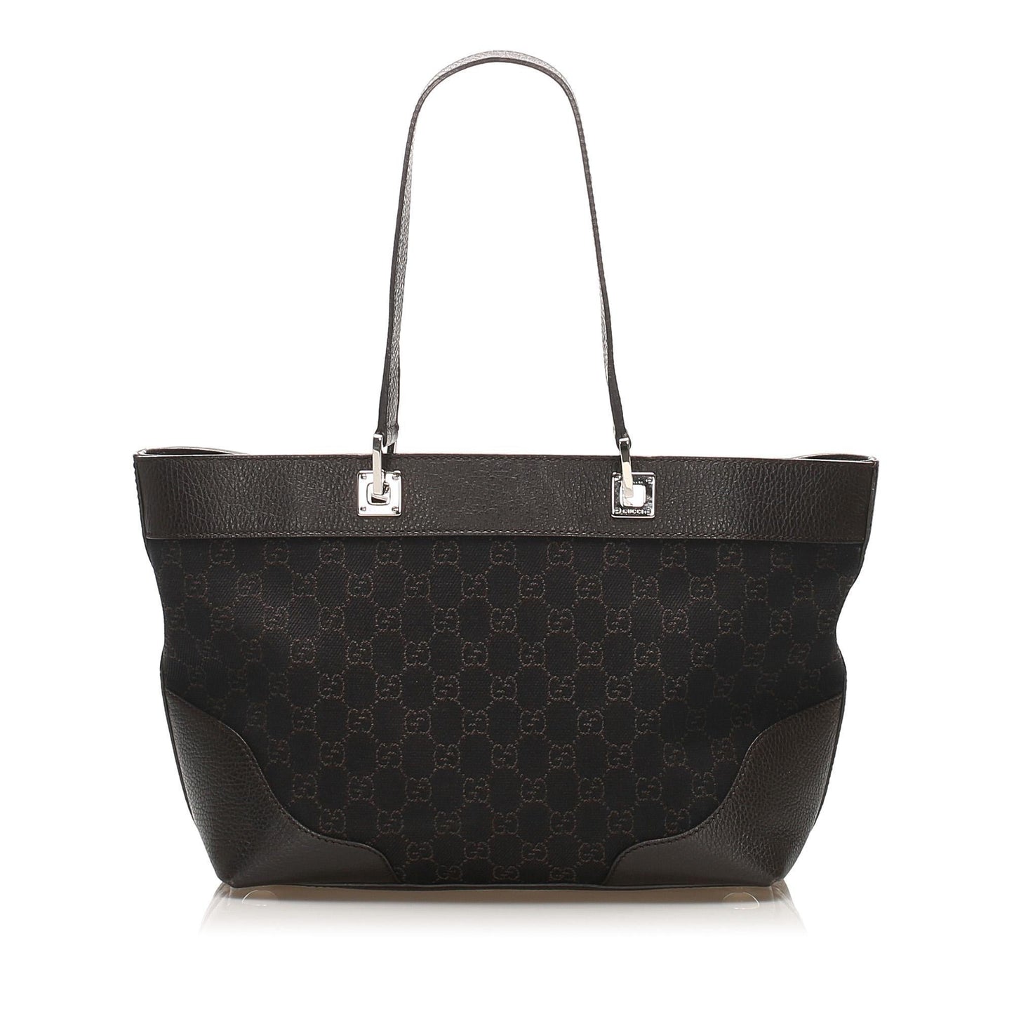 Gucci Leather Canvas Tote