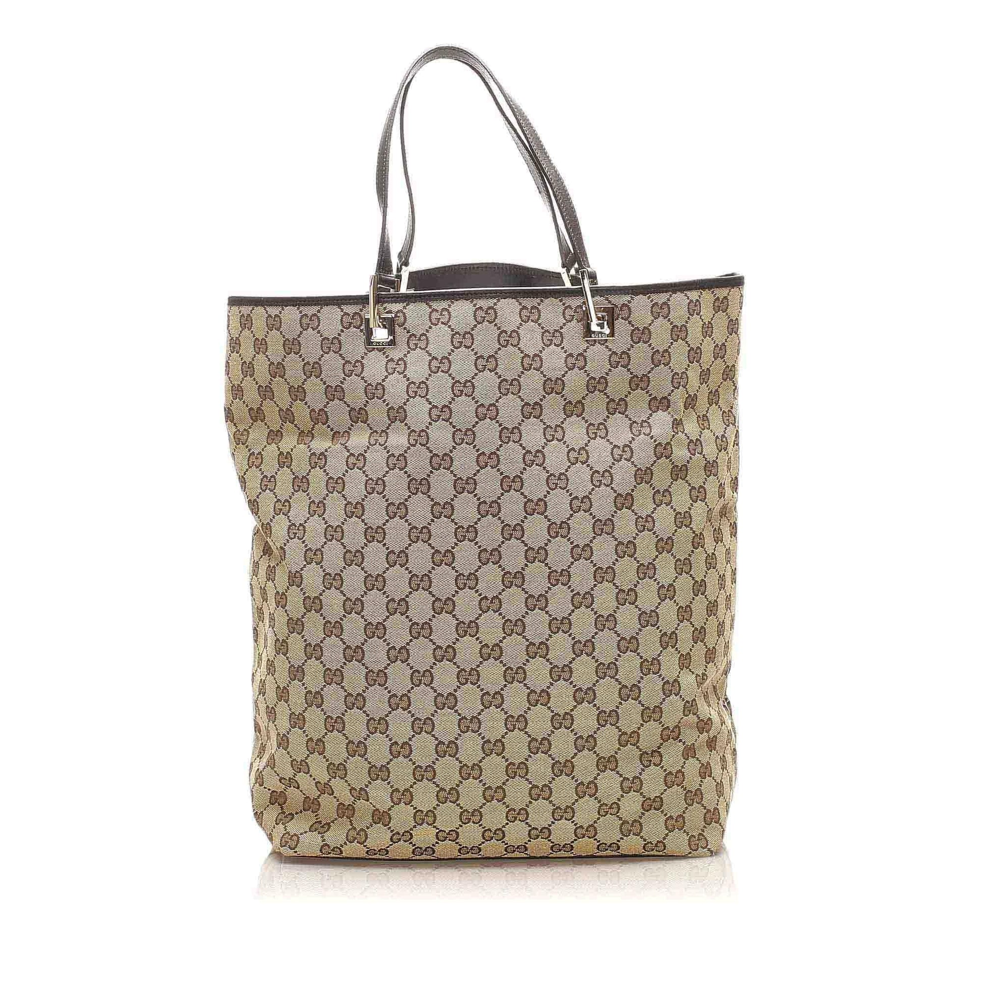 Gucci Monogram Canvas Tote