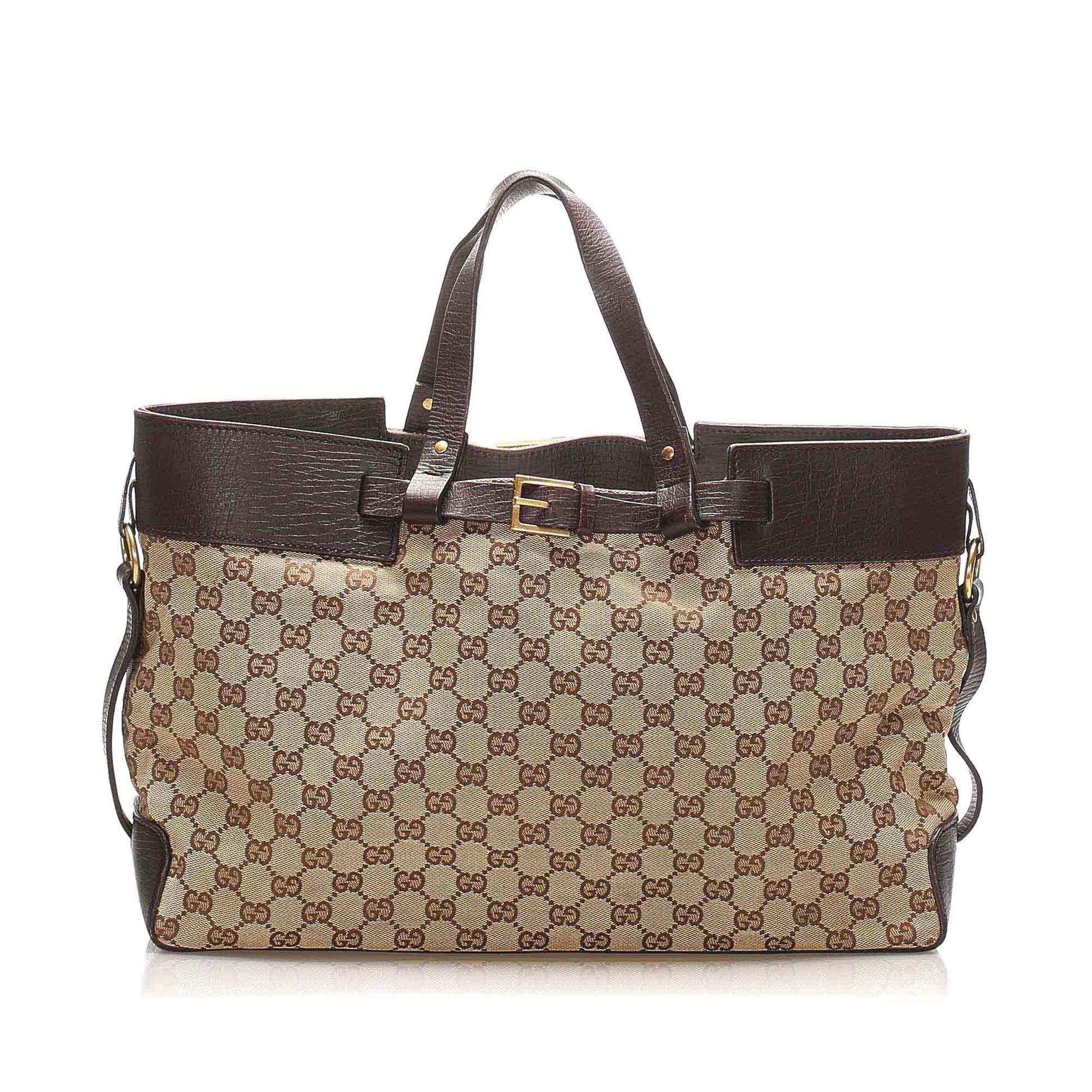 Gucci Monogram Canvas Tote