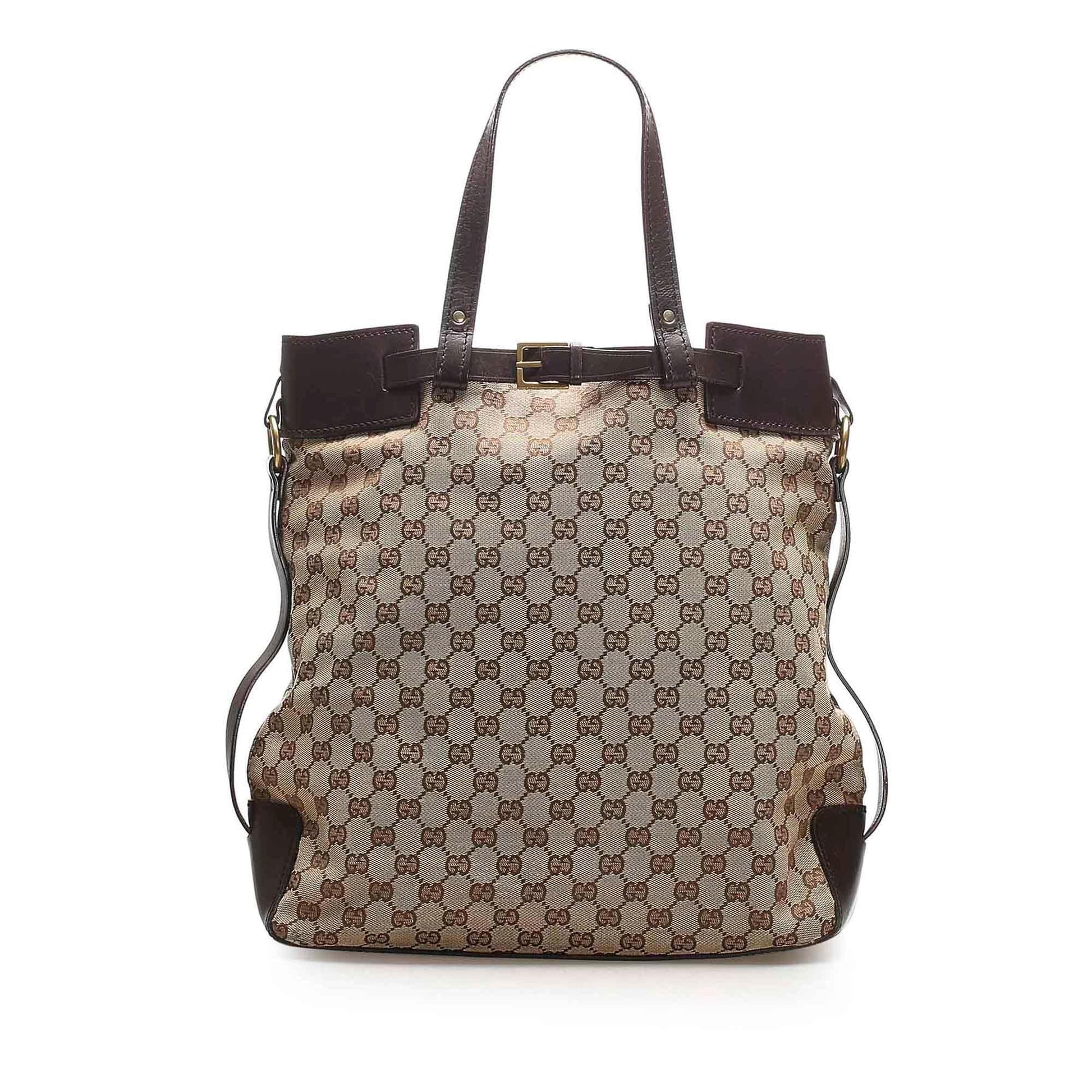 Gucci Monogram Canvas Tote