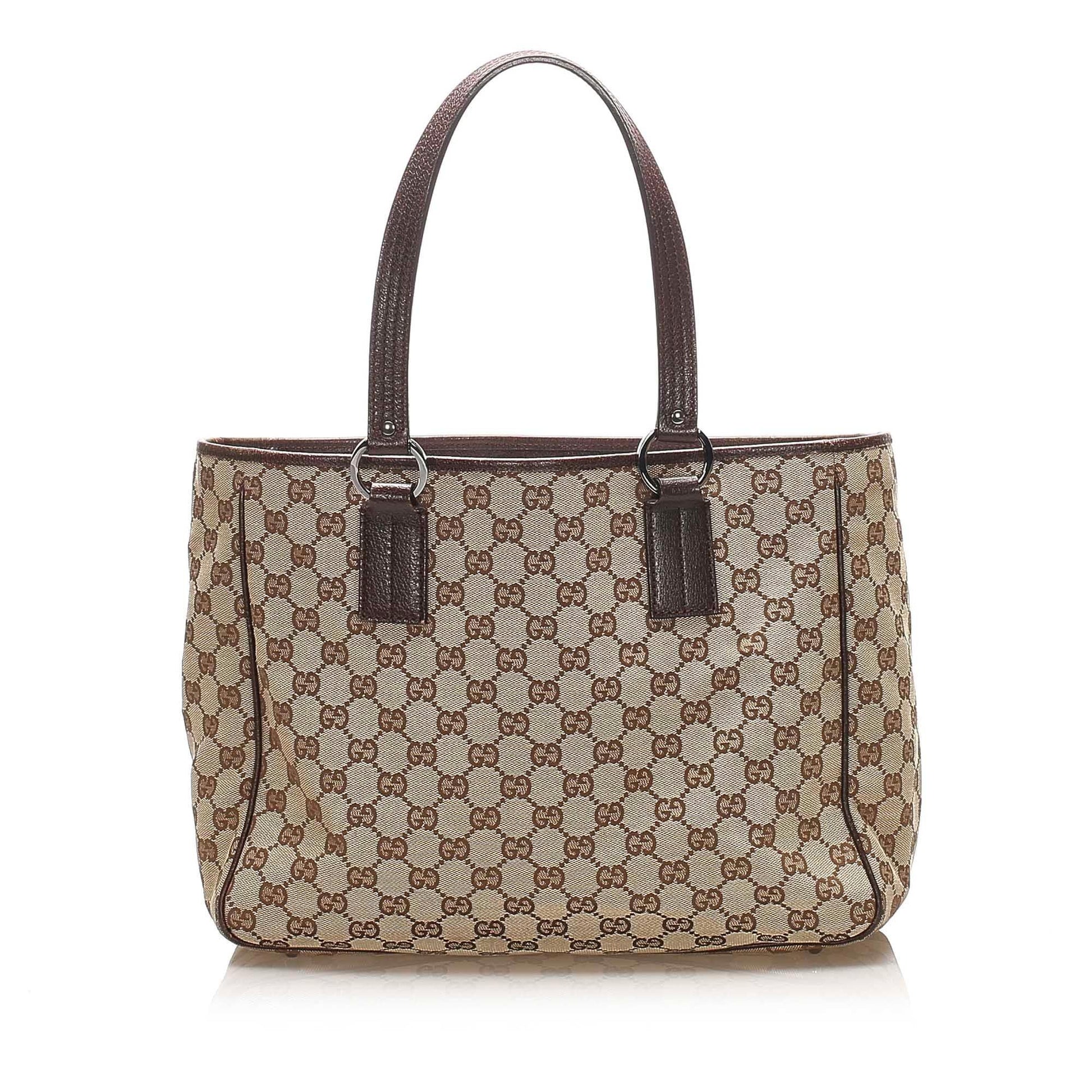 Gucci Monogram Canvas Tote