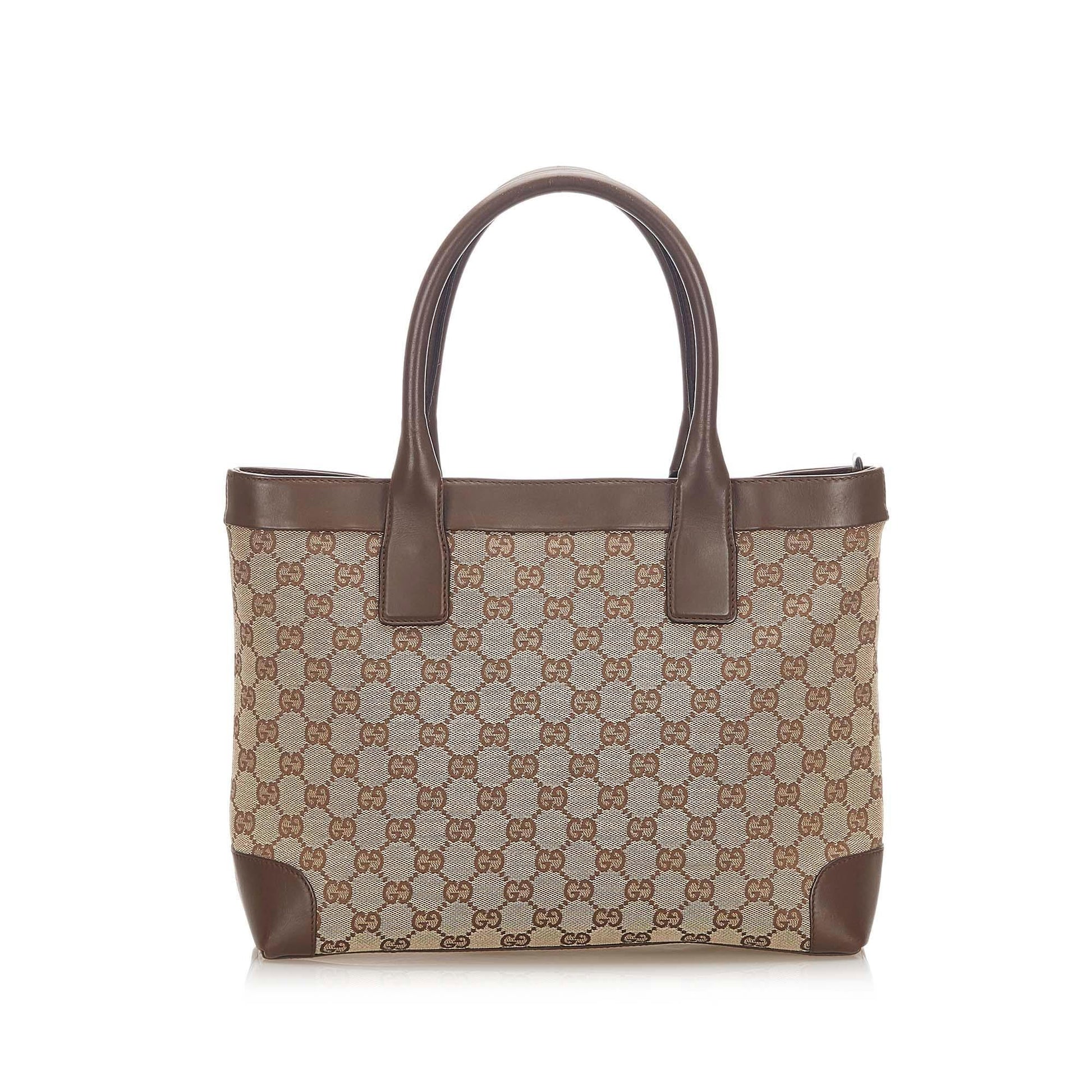 Gucci Monogram Canvas Tote