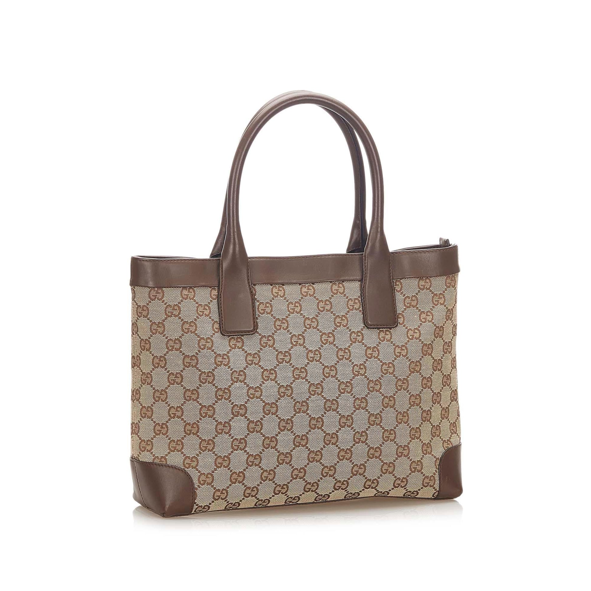 Gucci Monogram Canvas Tote