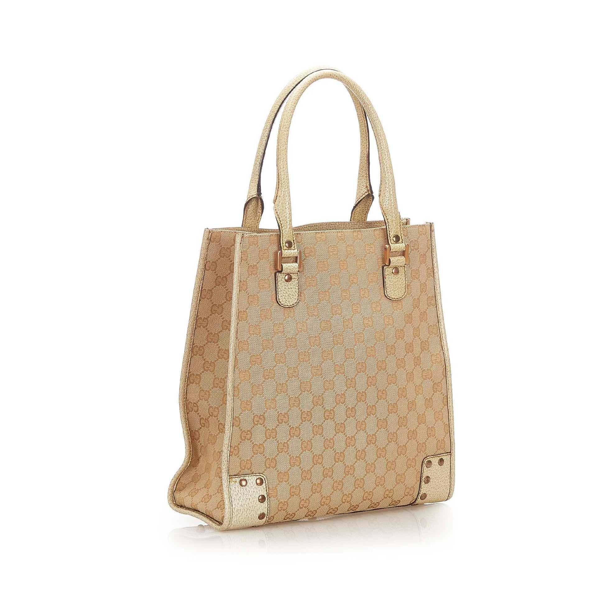Gucci Monogram Canvas Tote