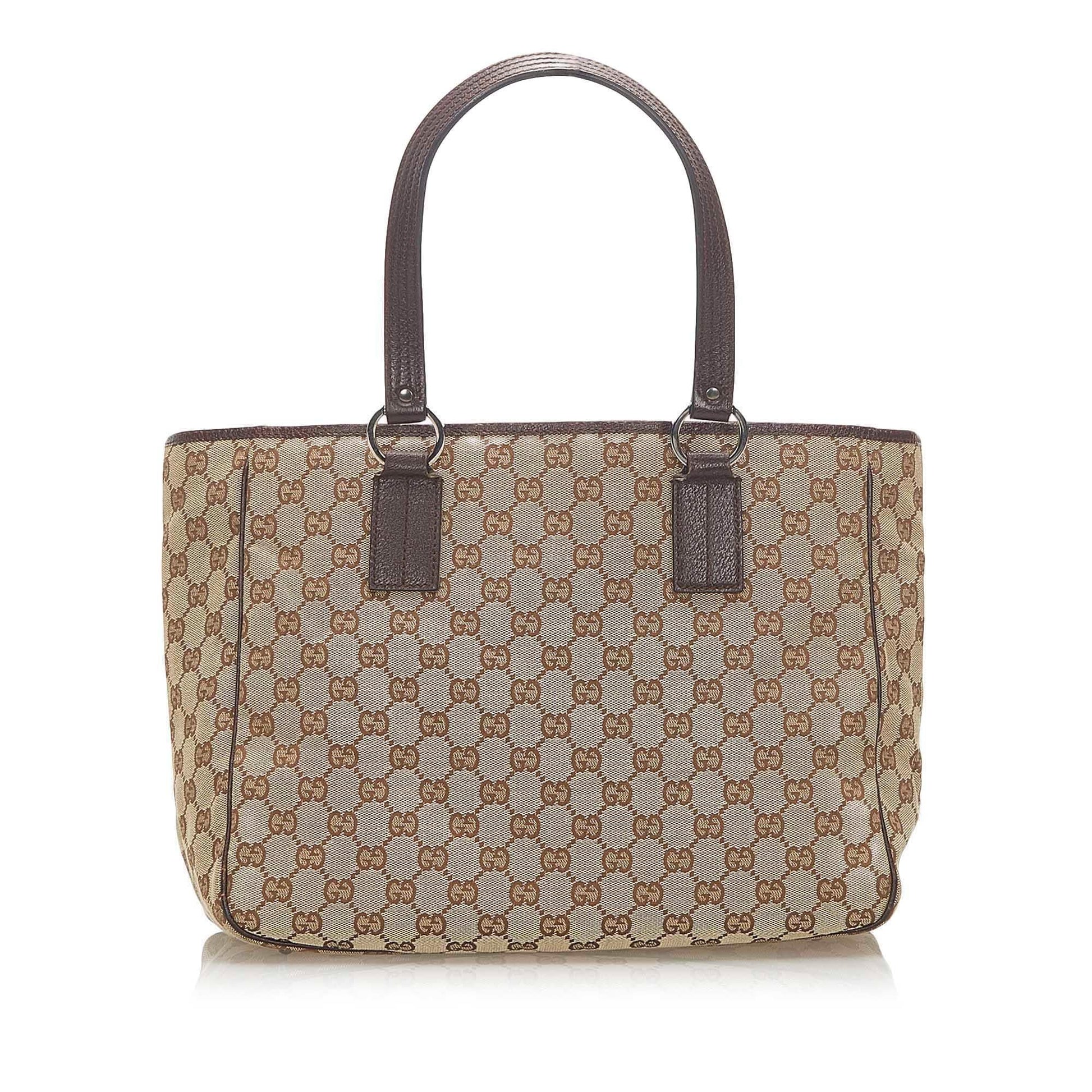 Gucci Monogram Canvas Tote