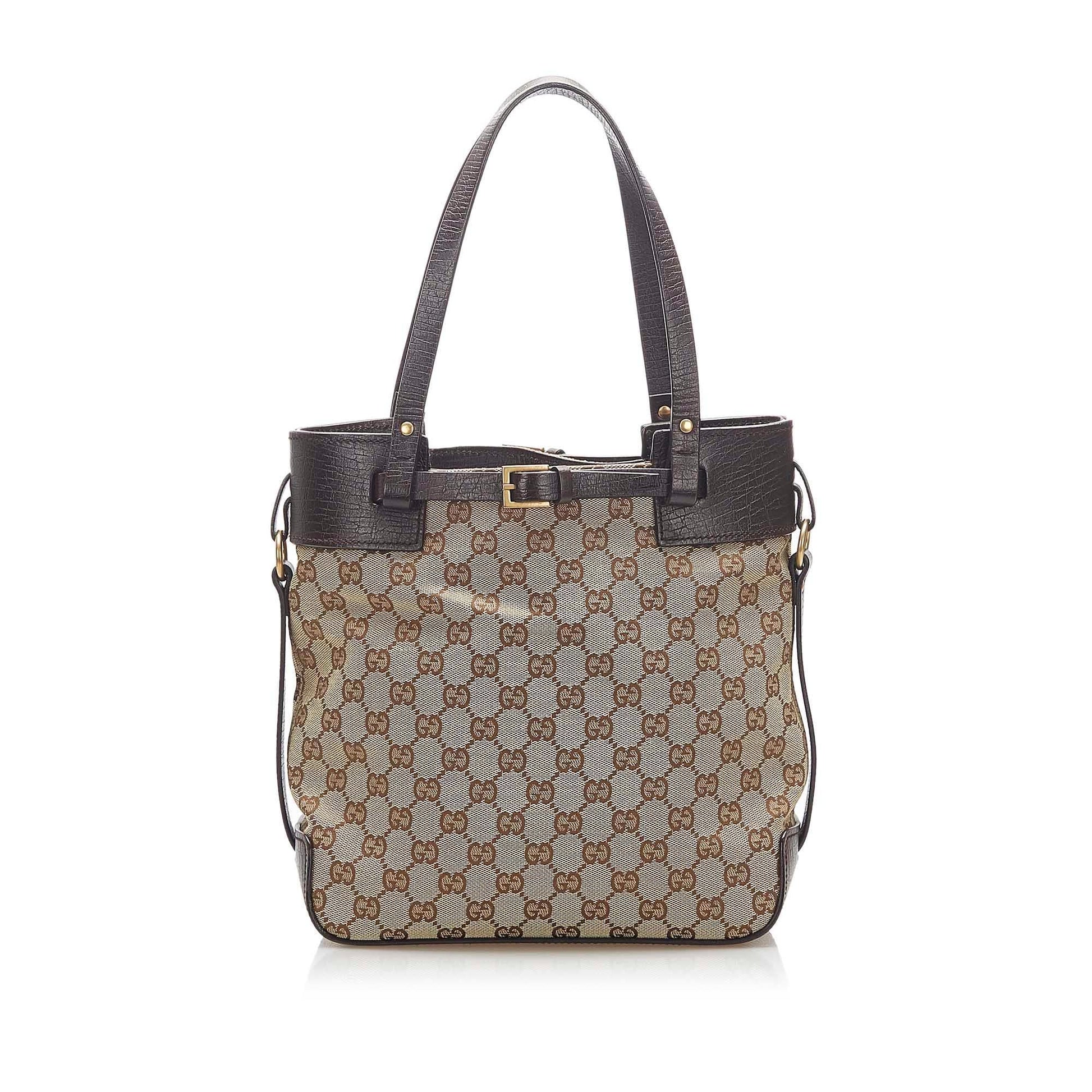 Gucci Monogram Canvas Tote