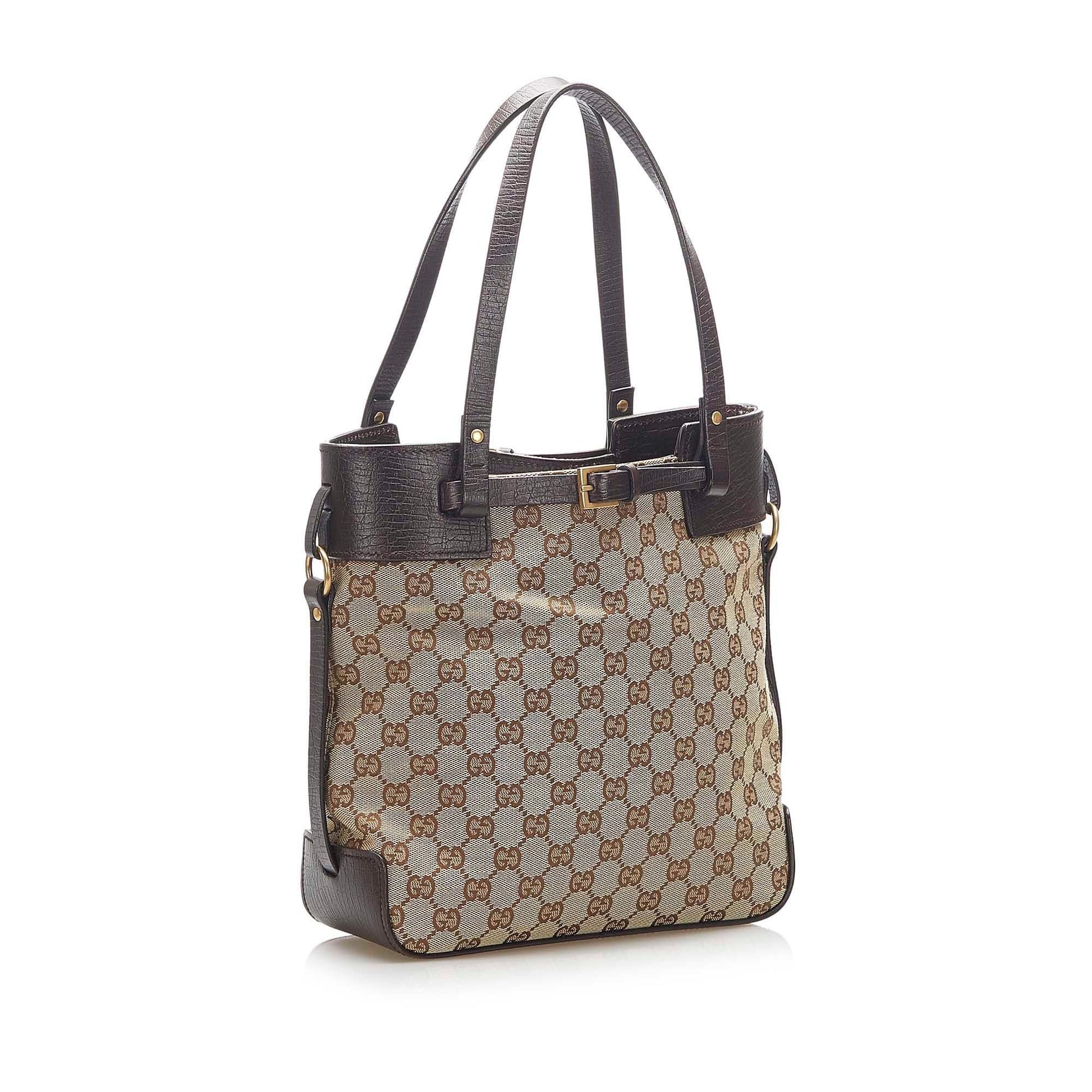 Gucci Monogram Canvas Tote