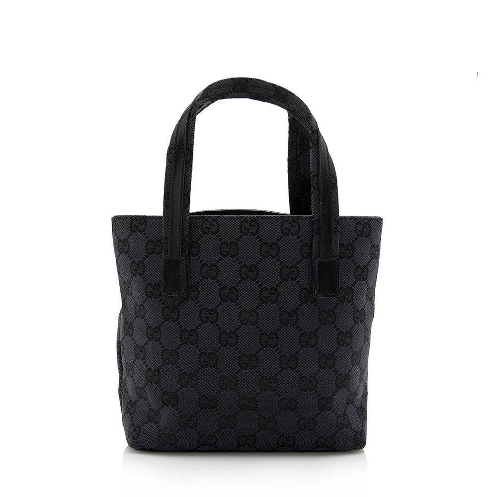 Gucci Leather Canvas Tote Style 56