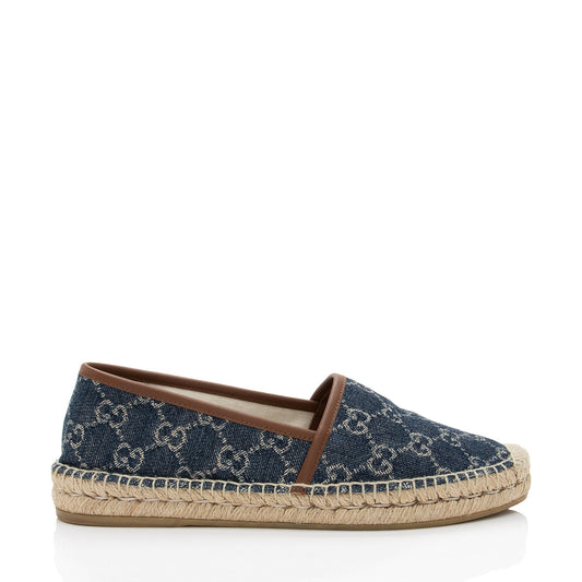 Gucci GG Denim Espadrilles - Size 9 / 39 (SHF-MZe4FJ)
