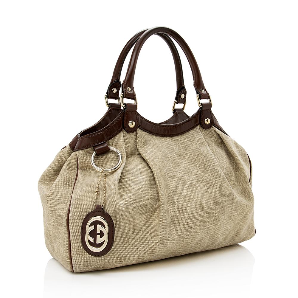 Gucci Sukey Denim Monogram Tote