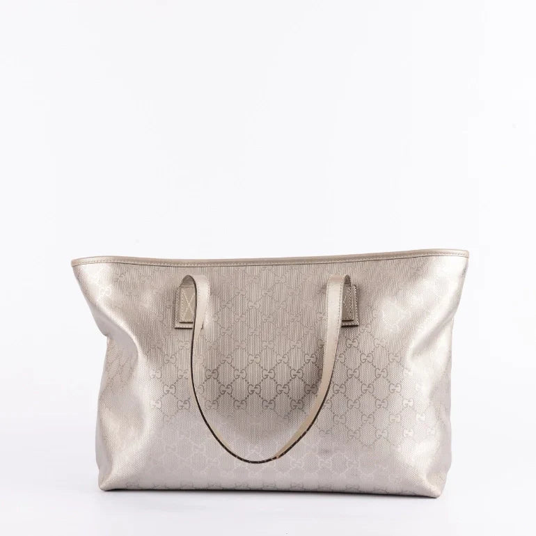 Gucci Lou Monogram Leather Canvas Tote