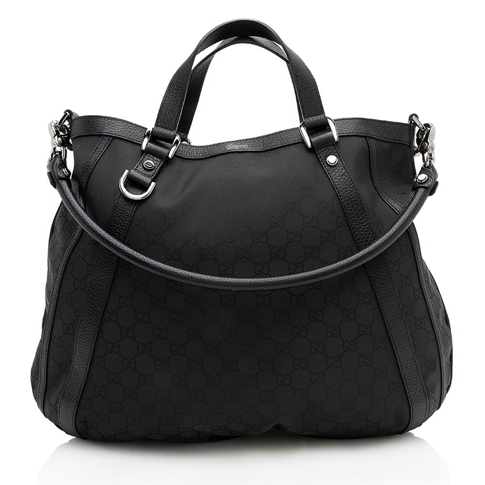 Gucci Abbey Nylon Tote Style 2