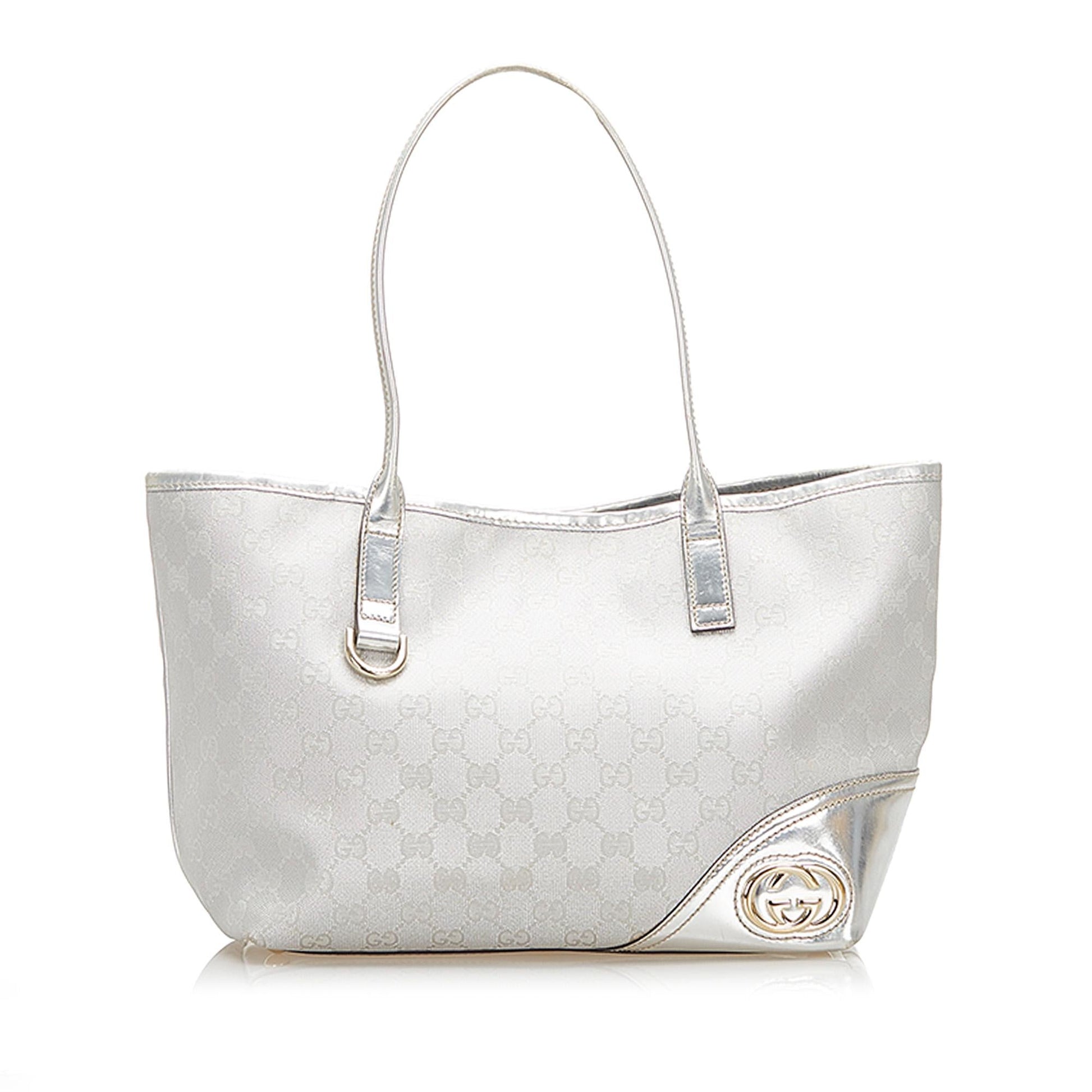 Gucci Nylon Leather Tote
