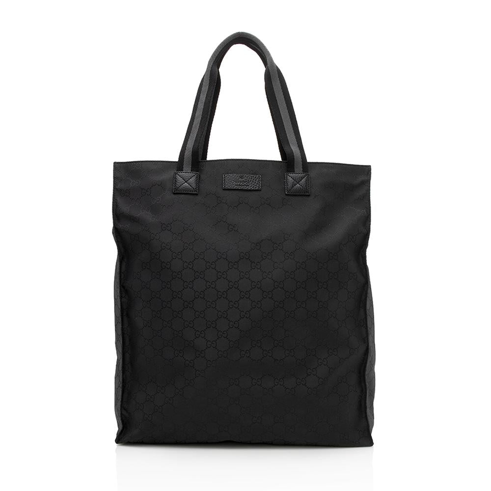 Gucci Leather Nylon Tote Style 1