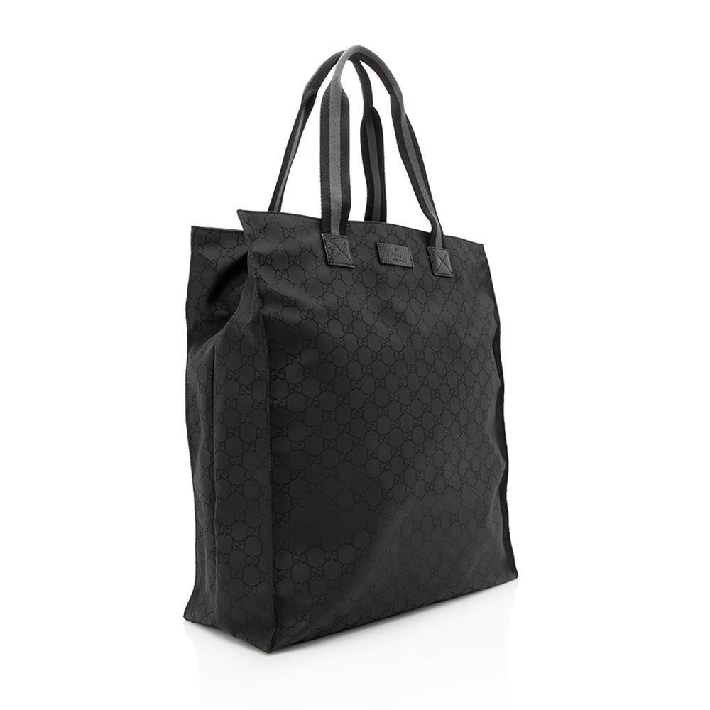 Gucci Leather Nylon Tote Style 1