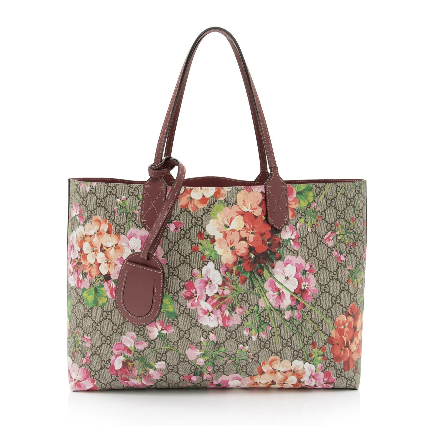 Gucci Leather Canvas Tote