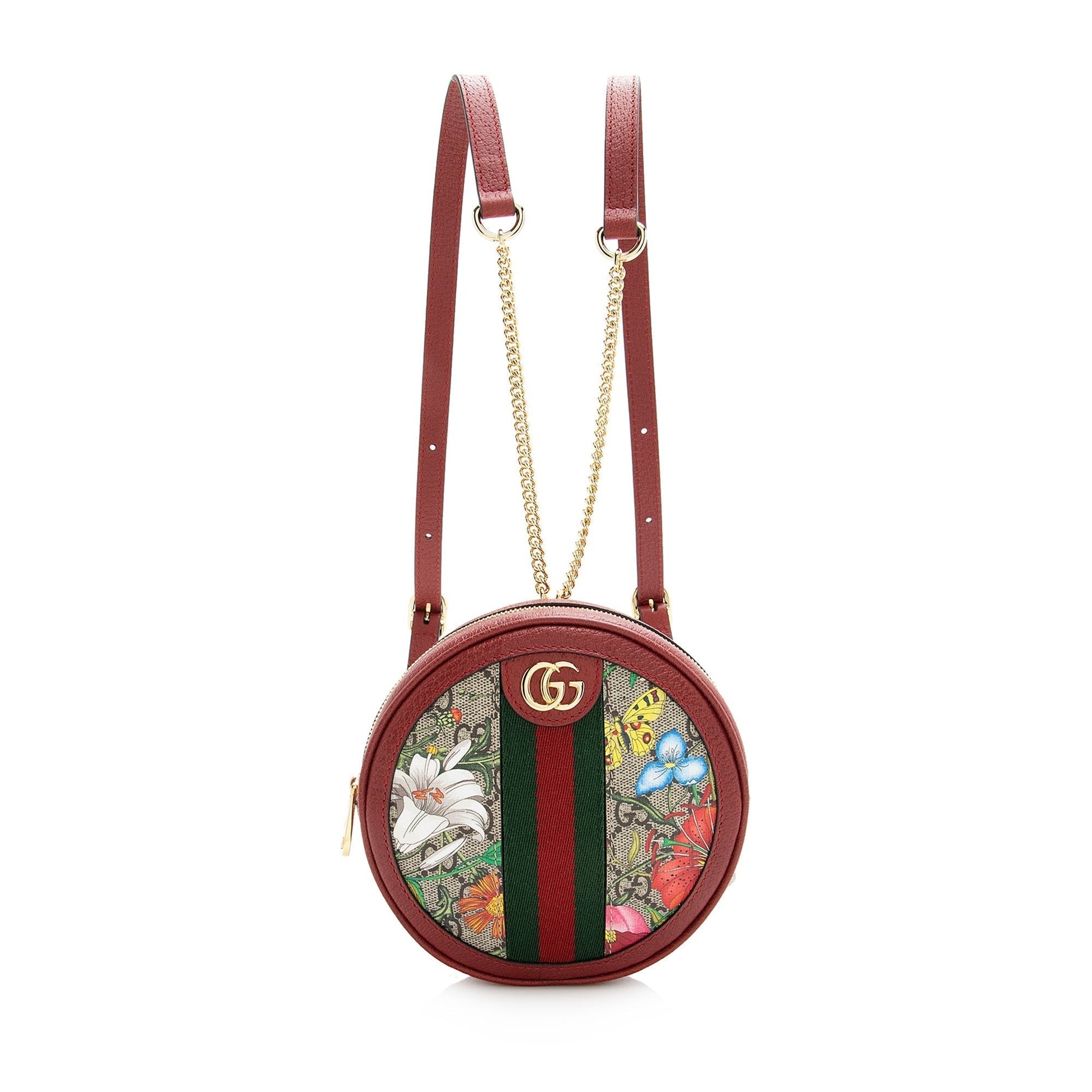 Gucci GG Supreme Leather Nylon Shoulder Bag