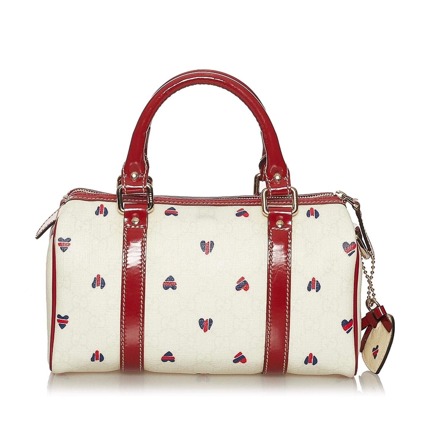 Gucci GG Supreme Leather Canvas Boston Bag