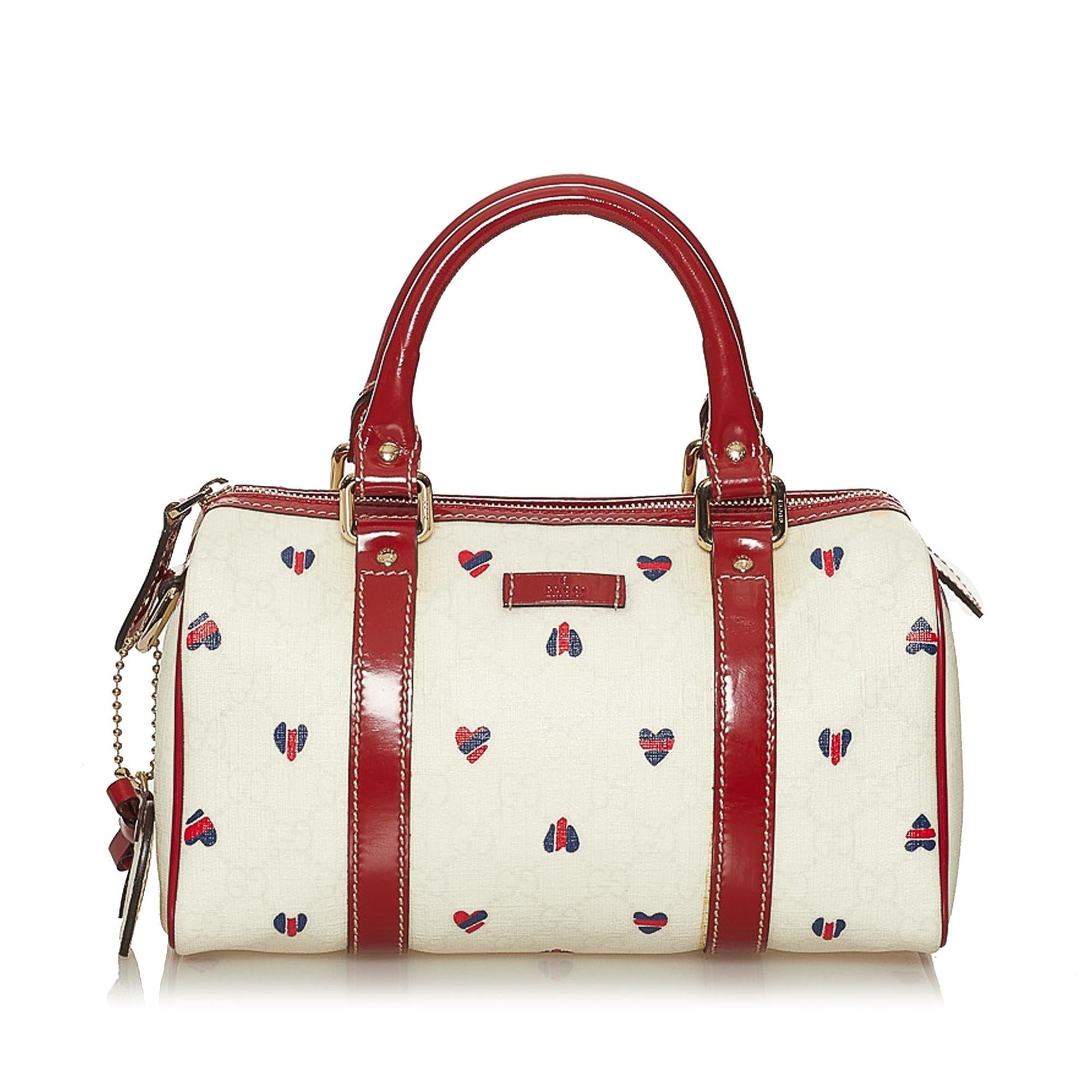 Gucci Leather Canvas Handbag