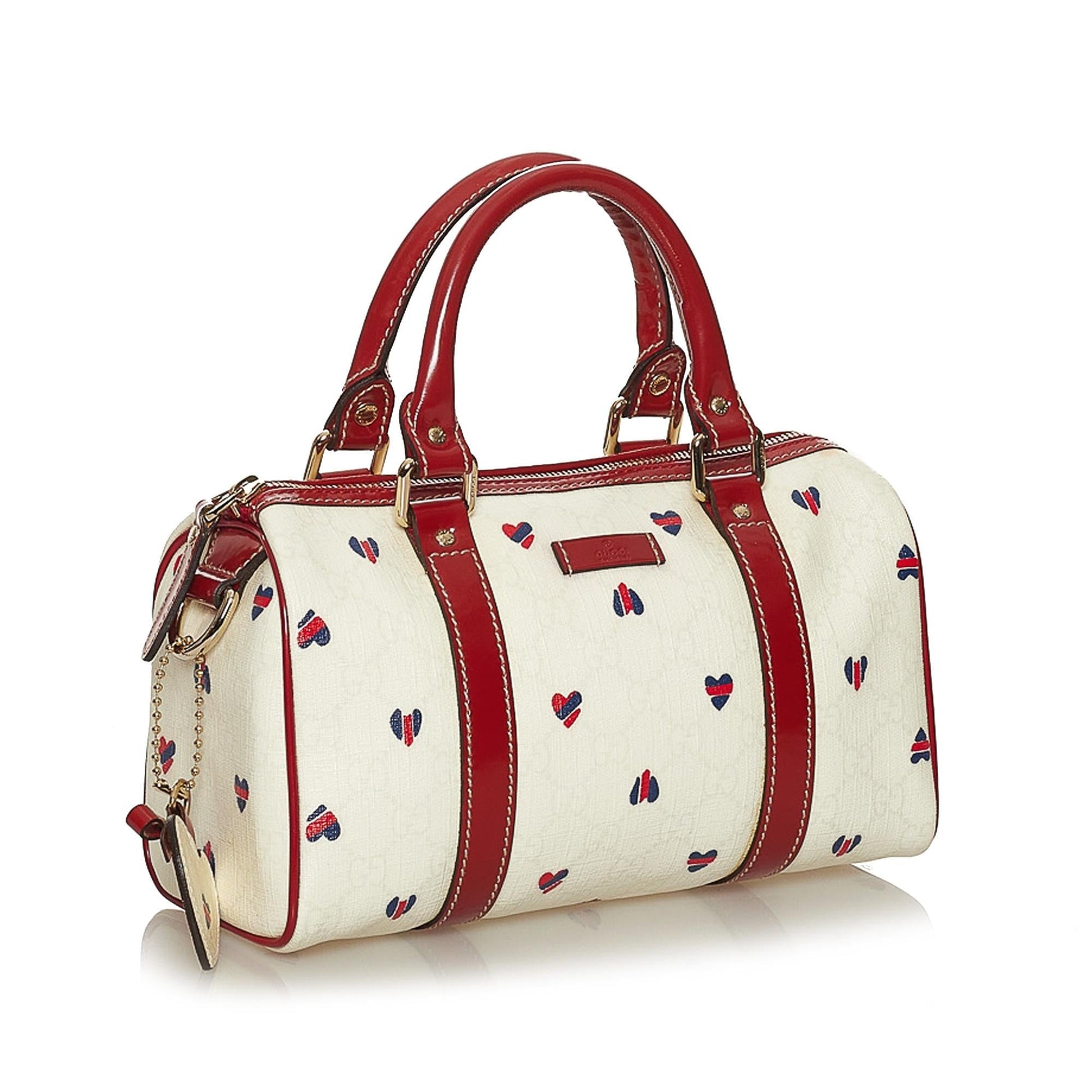 Gucci Leather Canvas Handbag