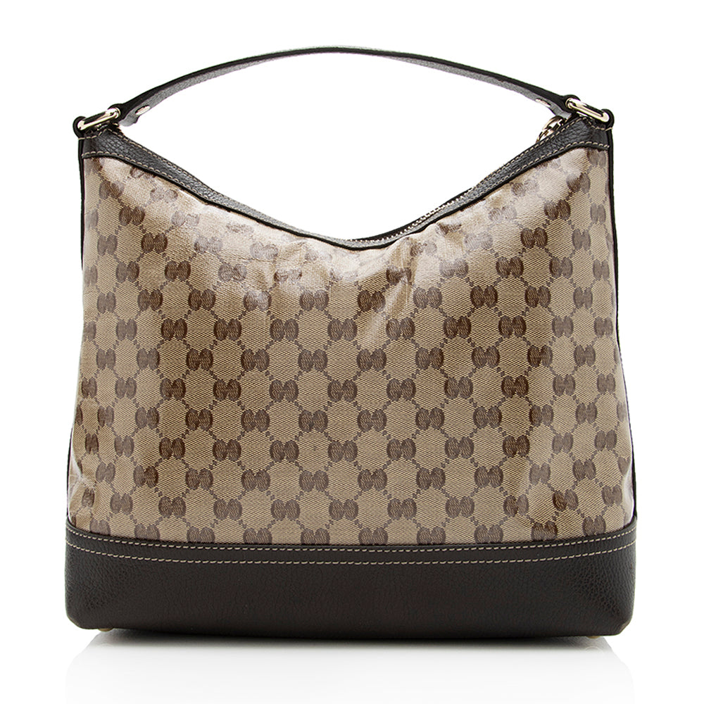 Gucci Leather Canvas Shoulder Bag