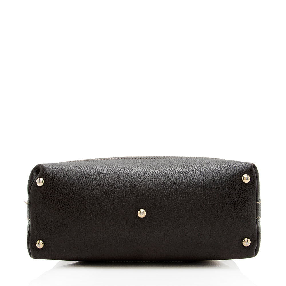 Gucci Leather Canvas Shoulder Bag