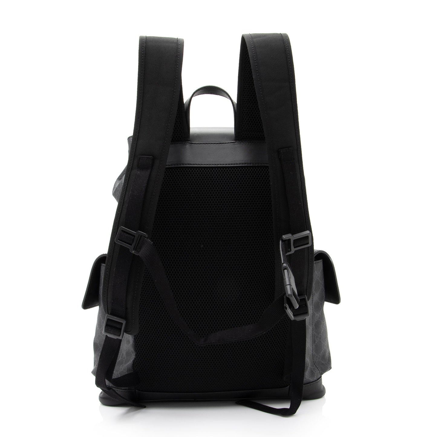 Gucci Nylon Leather Canvas Shoulder Bag