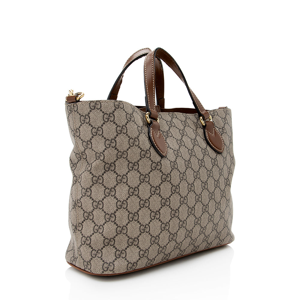 Gucci Leather Canvas Tote